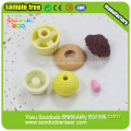 OEM cake shaped promotional erasers